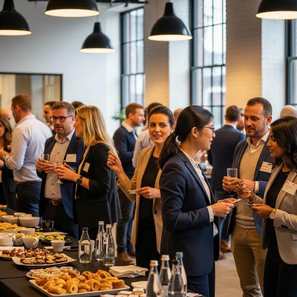 Događaj za umrežavanje u coworking prostoru &mdash; profesionalci razmjenjuju ideje